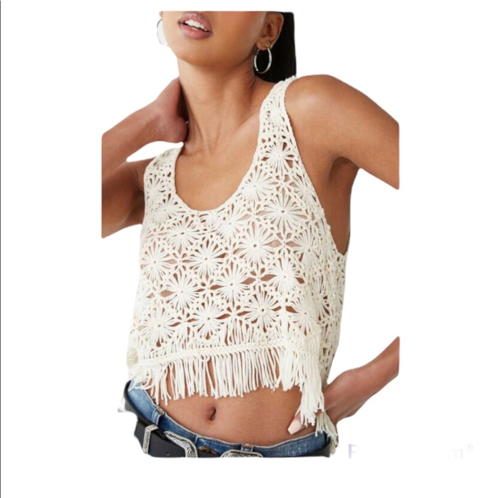 Forever 21 Fringed Crop Top